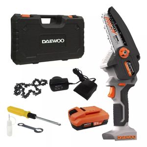 Motosierra Inalámbrica Daewoo Eléctrica a Batería 600w 220v DALMCH20-1K